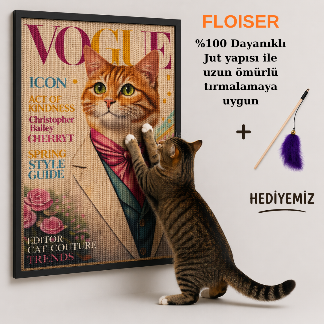 FLOISER Dekoratif Kedi Tırmalama Paneli