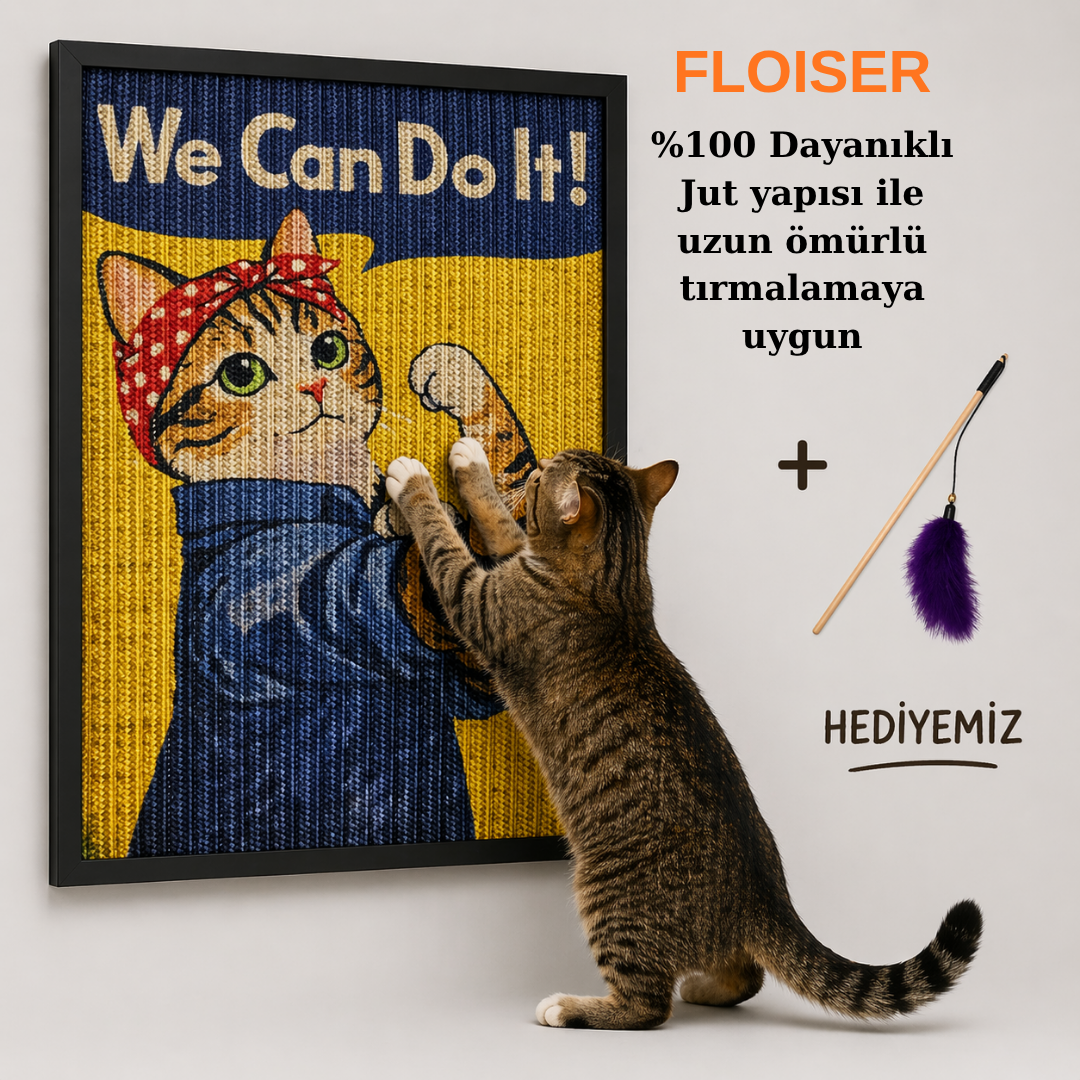 FLOISER Dekoratif Kedi Tırmalama Paneli