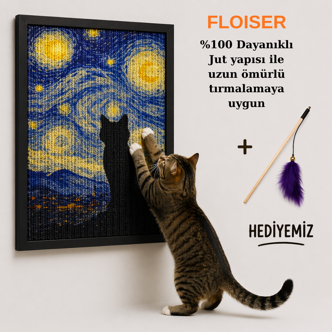 FLOISER Dekoratif Kedi Tırmalama Paneli