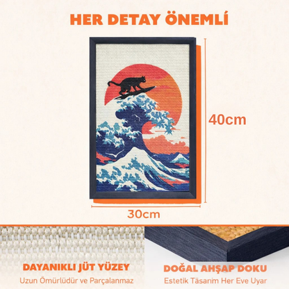 FLOISER Dekoratif Kedi Tırmalama Paneli