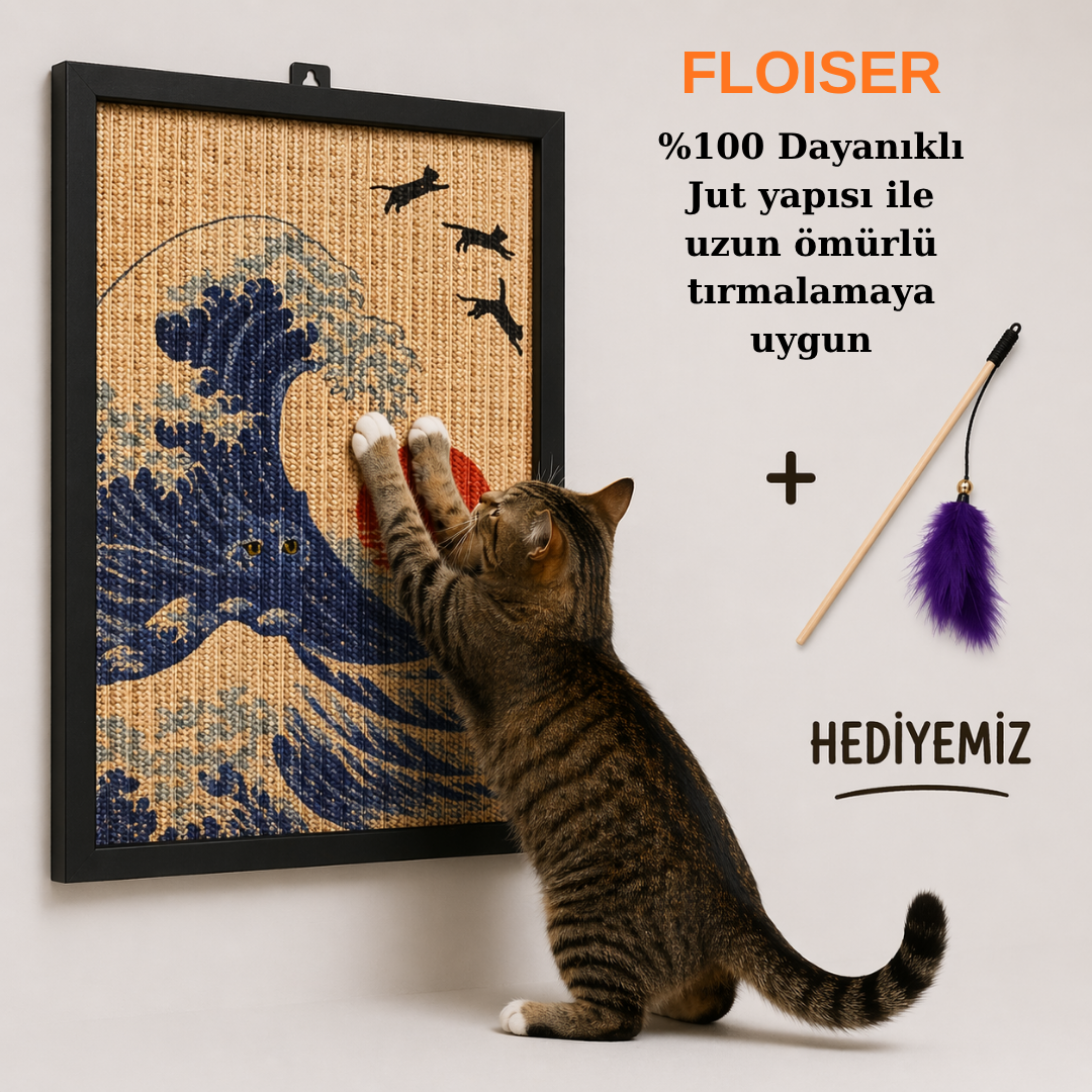 FLOISER Dekoratif Kedi Tırmalama Paneli