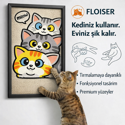 FLOISER Dekoratif Kedi Tırmalama Paneli