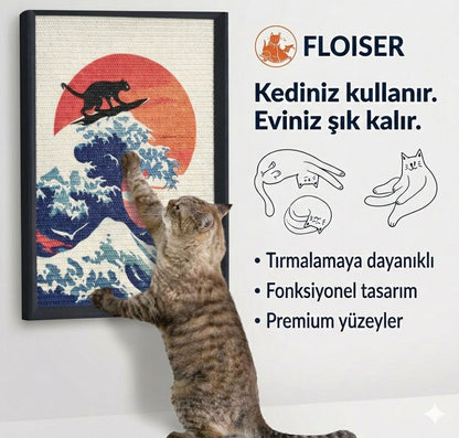 FLOISER Dekoratif Kedi Tırmalama Paneli