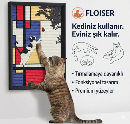 FLOISER Dekoratif Kedi Tırmalama Paneli